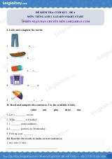 Đề thi học kì 2 Tiếng Anh 2 iLearn Smart Start - Đề số 4